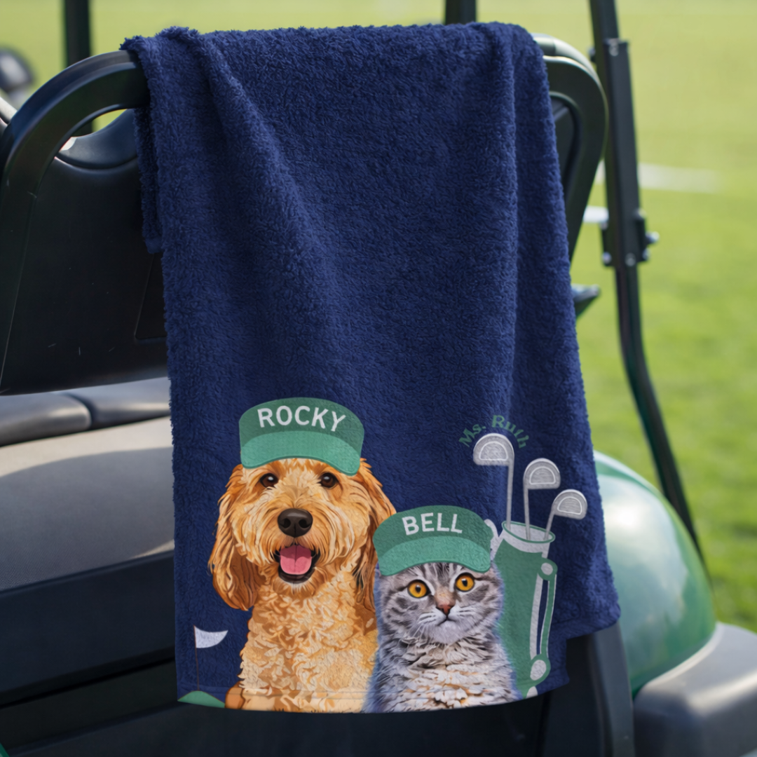 PawCaddie™ Personalized Pet Golf Towel