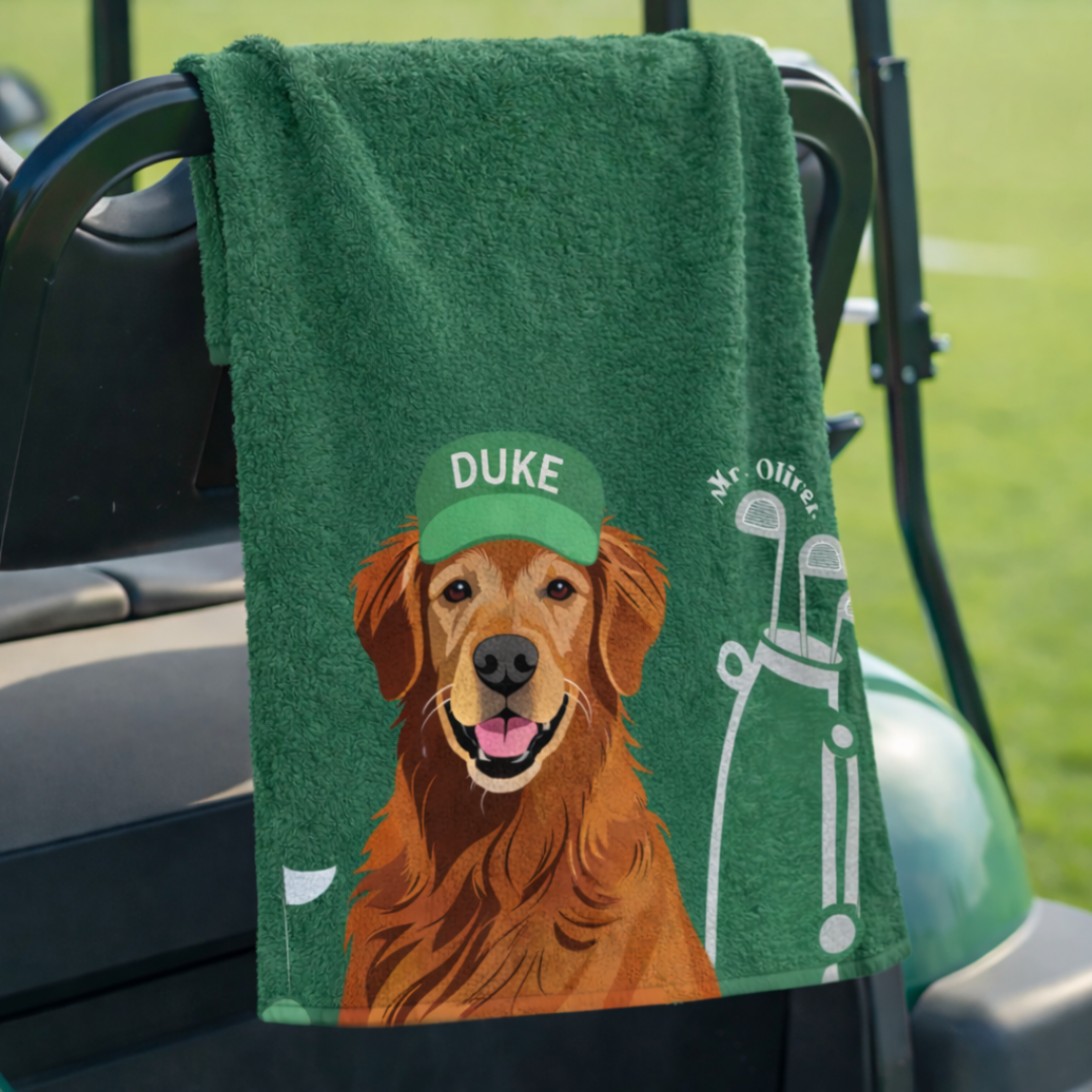 PawCaddie™ Personalized Pet Golf Towel
